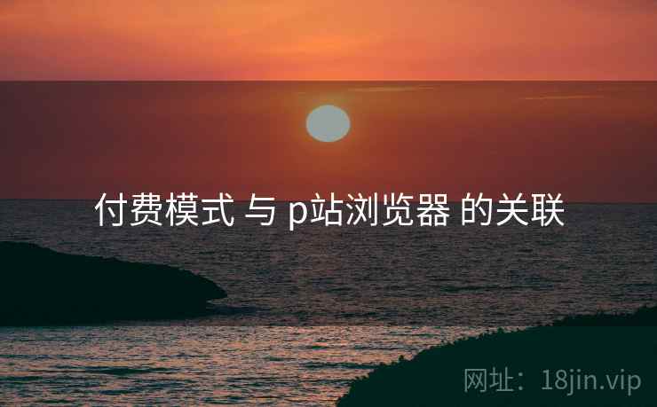 付费模式 与 p站浏览器 的关联 付费模式 与 p站浏览器 的关联