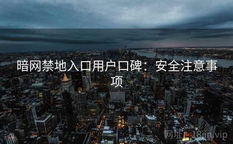 暗网禁地入口用户口碑：安全注意事项
