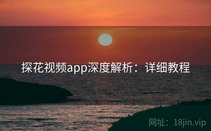 探花视频app深度解析：详细教程